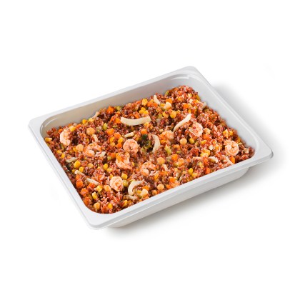 Insalata di riso rosso con seppie e mazzancolle 1,5 Kg