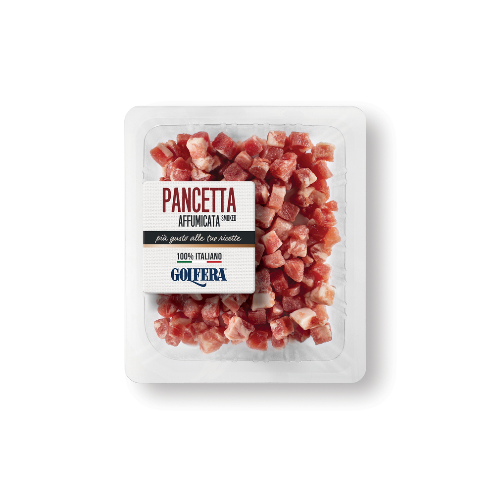 Pancetta affumicata a cubetti 100g