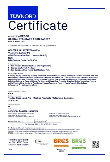 BRC Food (Lavezzola)