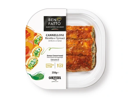 Cannelloni ricotta e spinaci