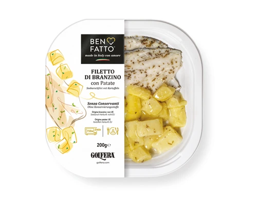 Filetto di branzino con patate